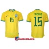 Virallinen Fanipaita Brasilia Fabinho 15 Kotipelipaita MM-Kisat 2022 - Miesten